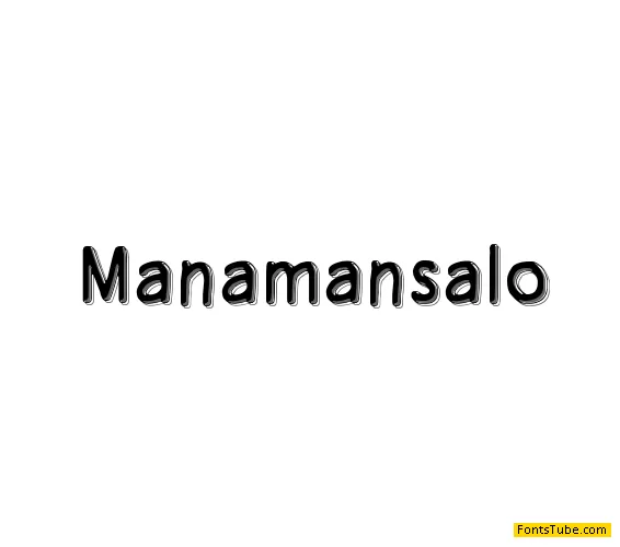 Manamansalo Font