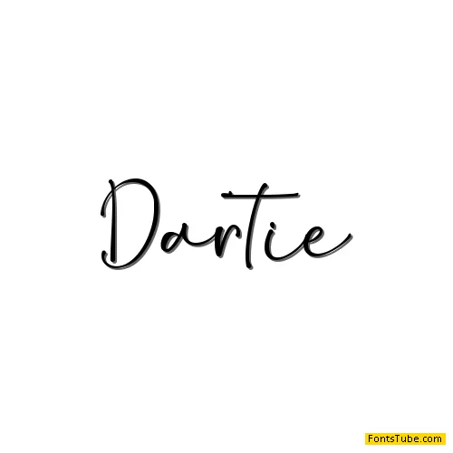 Dartie - Personal Use Font