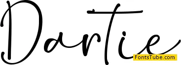 Dartie - Personal Use Font