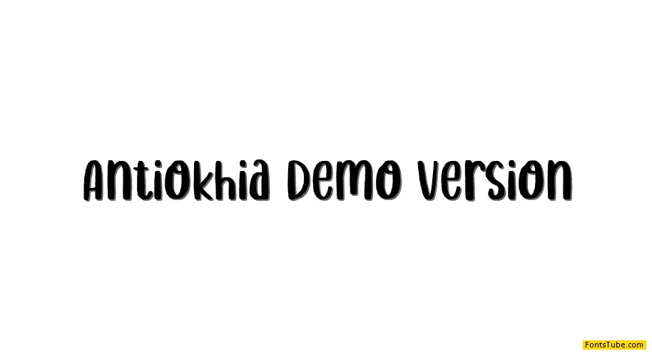 Antiokhia Demo Version Font