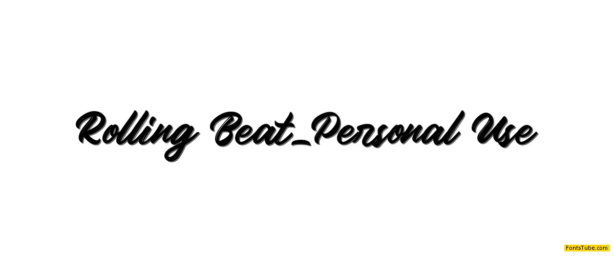 Rolling Beat_Personal Use Font