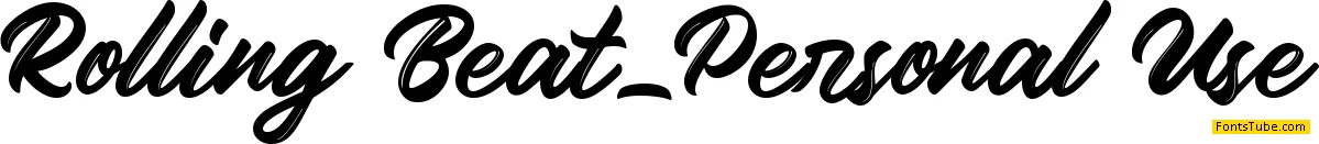 Rolling Beat_Personal Use Font