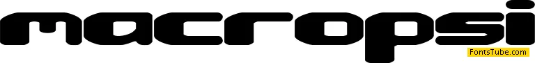 Macropsia BRK Font
