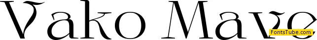 Vako Mave Font