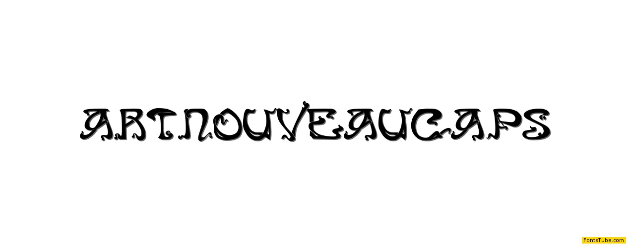 Art Nouveau Caps Font