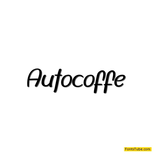 Autocoffe Font