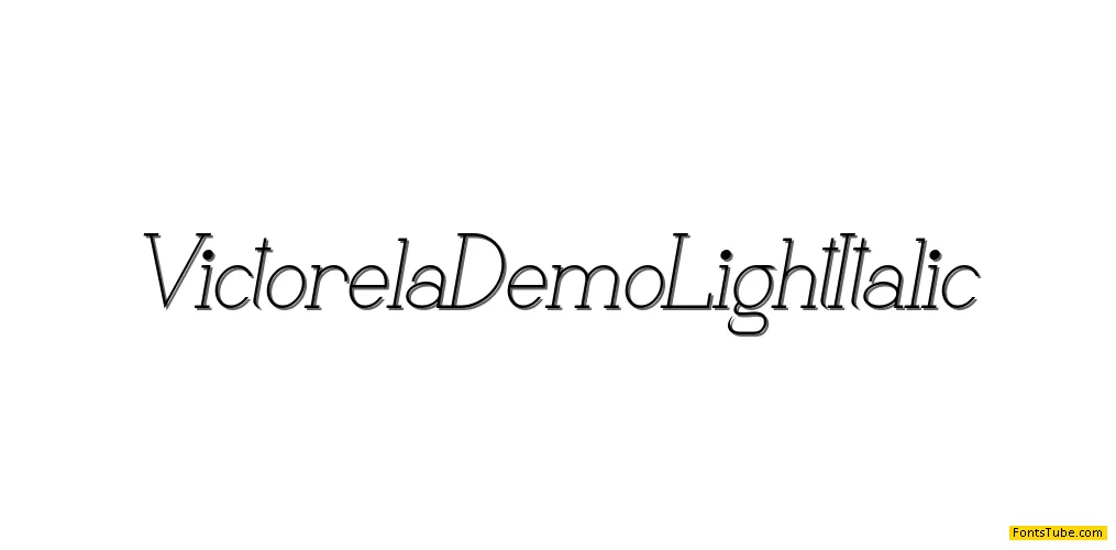 Victorela Demo Font Family