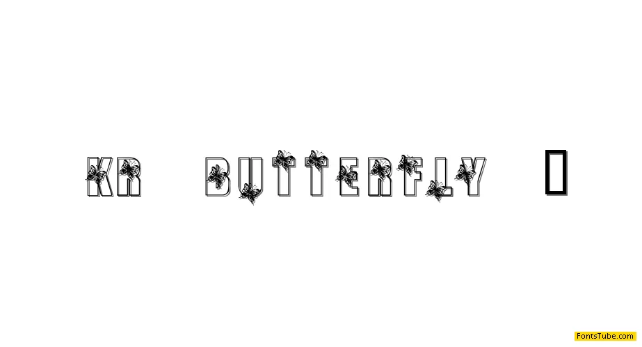 KR Butterfly 3 Font