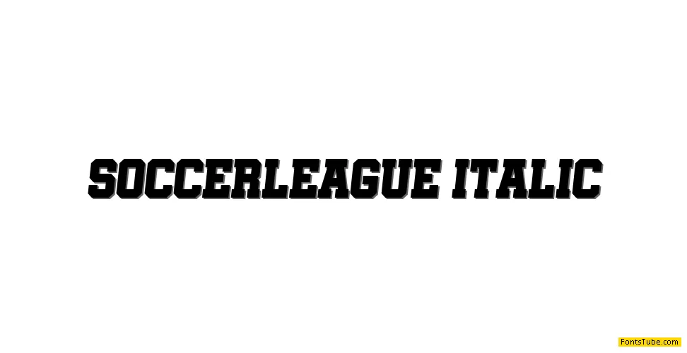 Soccer League Font Family