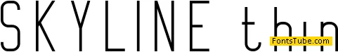 SKYLINE Font Family