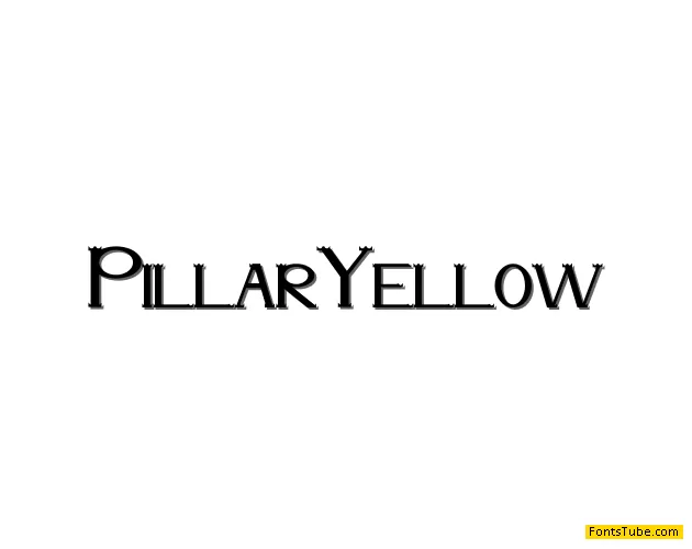 Pillar Yellow Font Family