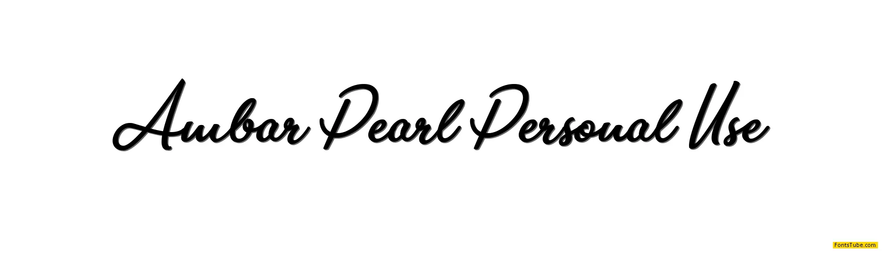 Ambar Pearl Personal Use Font