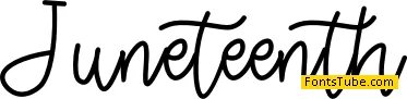 Juneteenth Font