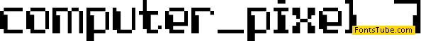 Computer Pixel-7 Font