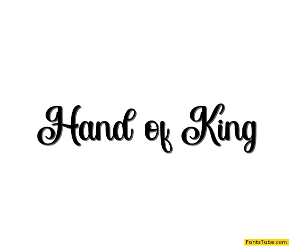 Hand of King Font