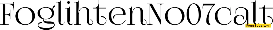 FoglihtenNo07 Font Family