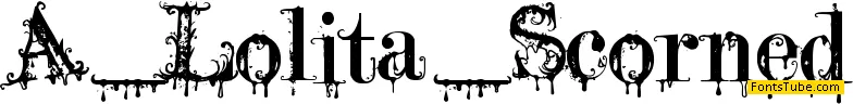 A Lolita Scorned Font