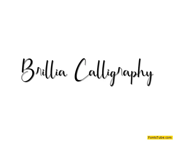 Brillia Calligraphy Font