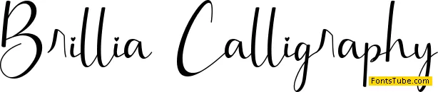 Brillia Calligraphy Font