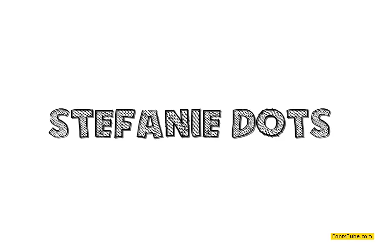 Stefanie Dots Font