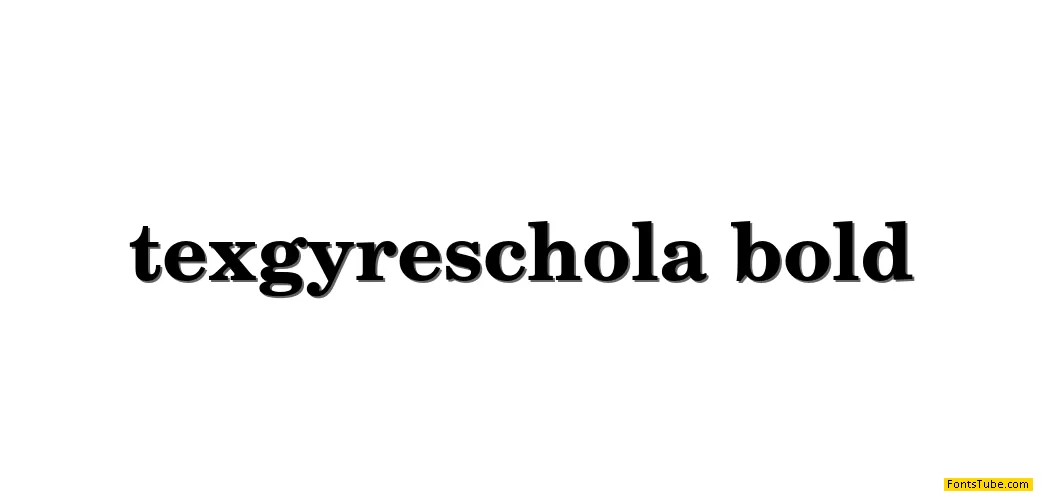TeX Gyre Schola Font Family