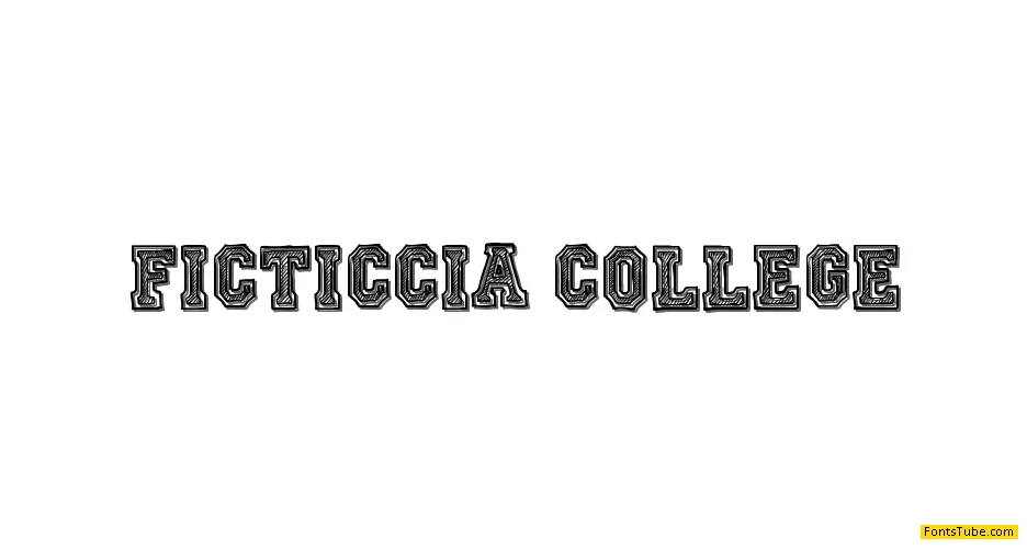 Ficticcia College Font