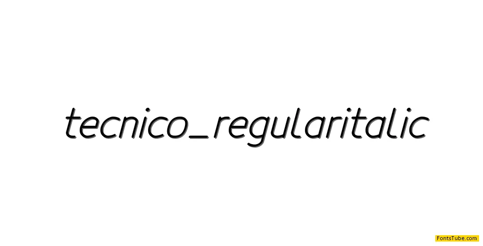 Tecnico Font Family