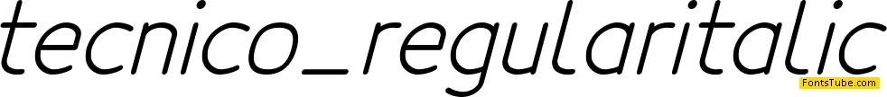 Tecnico Font Family