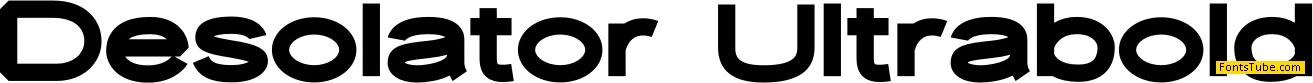 Desolator Font Family