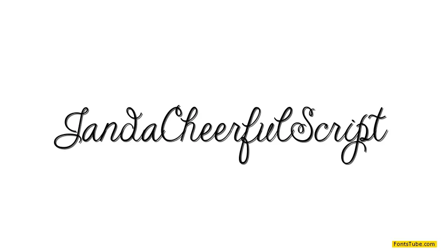 Janda Cheerful Script Font