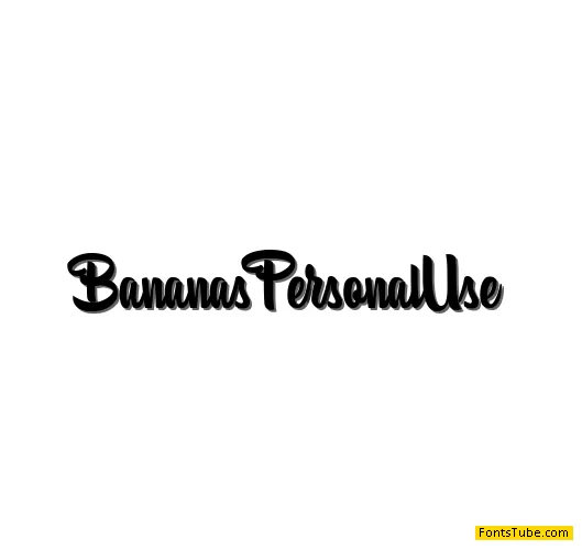 Bananas Personal Use Font