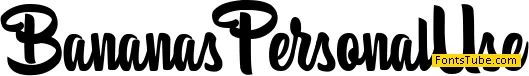 Bananas Personal Use Font