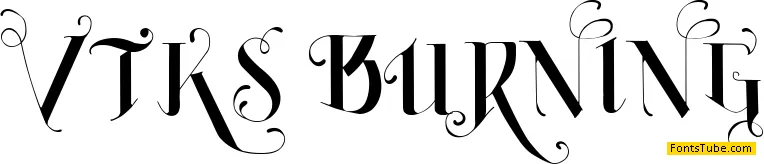Vtks Burning Font