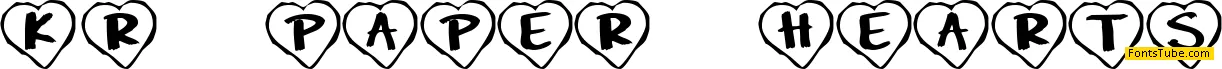 KR Paper Hearts Font