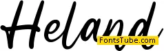 Heland - Personal Use Font