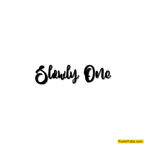 Slowly One Font