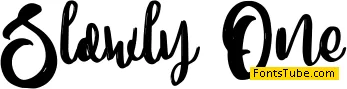 Slowly One Font