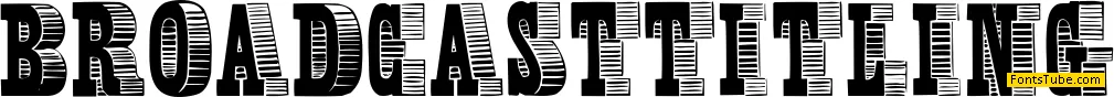 Broadcast Titling Font