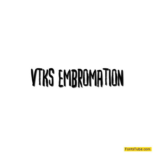 vtks embromation Font