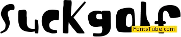 I suck at golf Font
