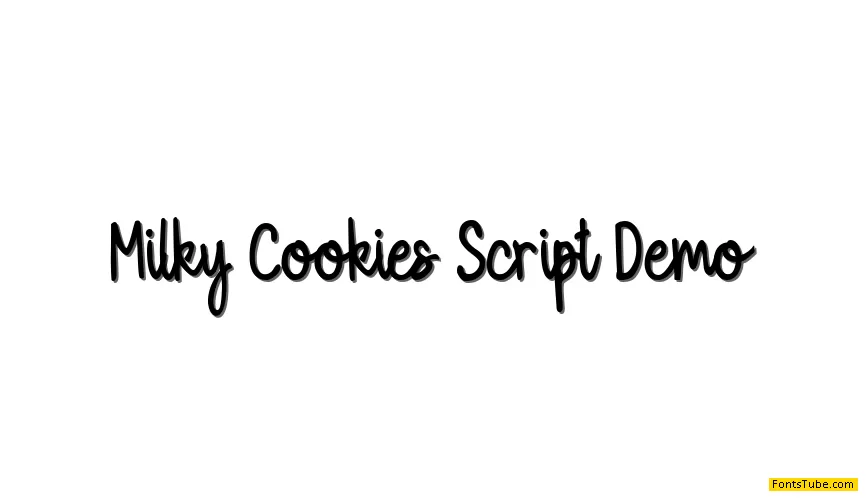 Milky Cookies Script Demo Font
