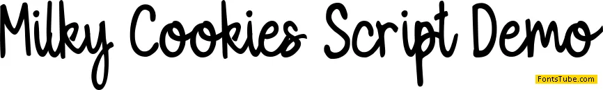 Milky Cookies Script Demo Font