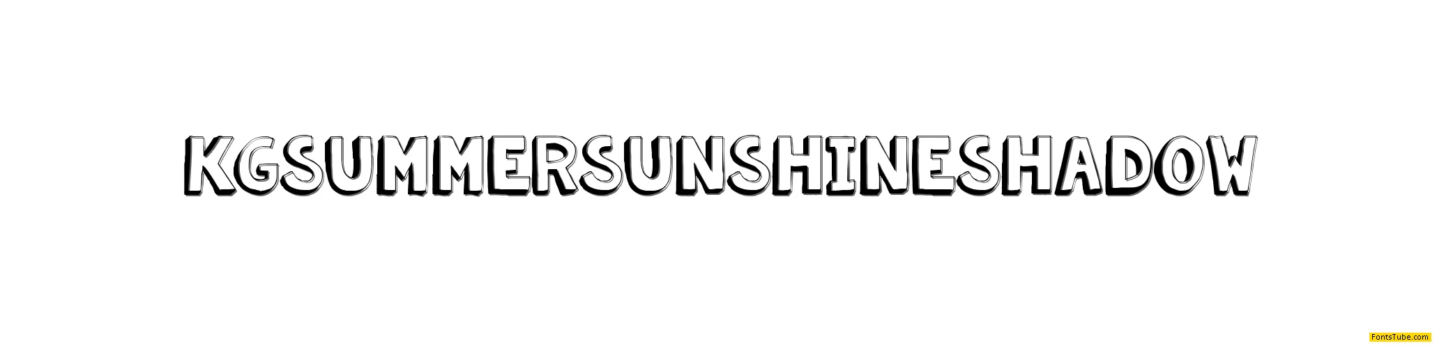 KG Summer Sunshine Font Family