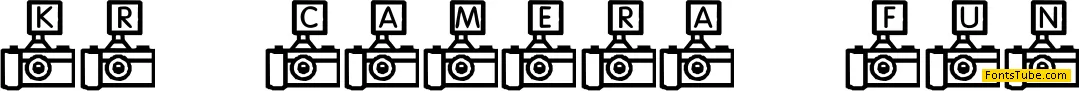 KR Camera Fun Font