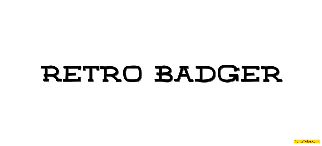 Retro Badger Font