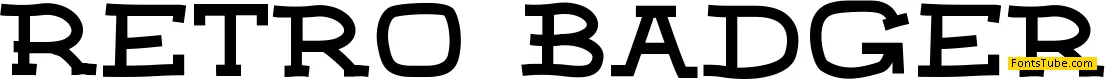 Retro Badger Font