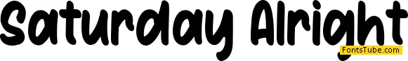 Saturday Alright Font