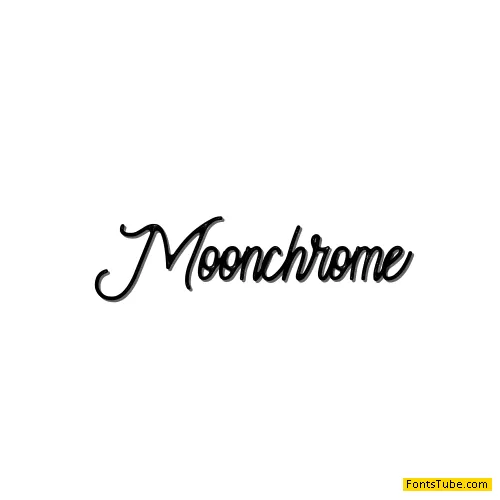 Moonchrome Rough Font