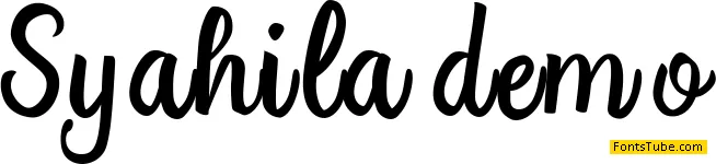 Syahila demo Font
