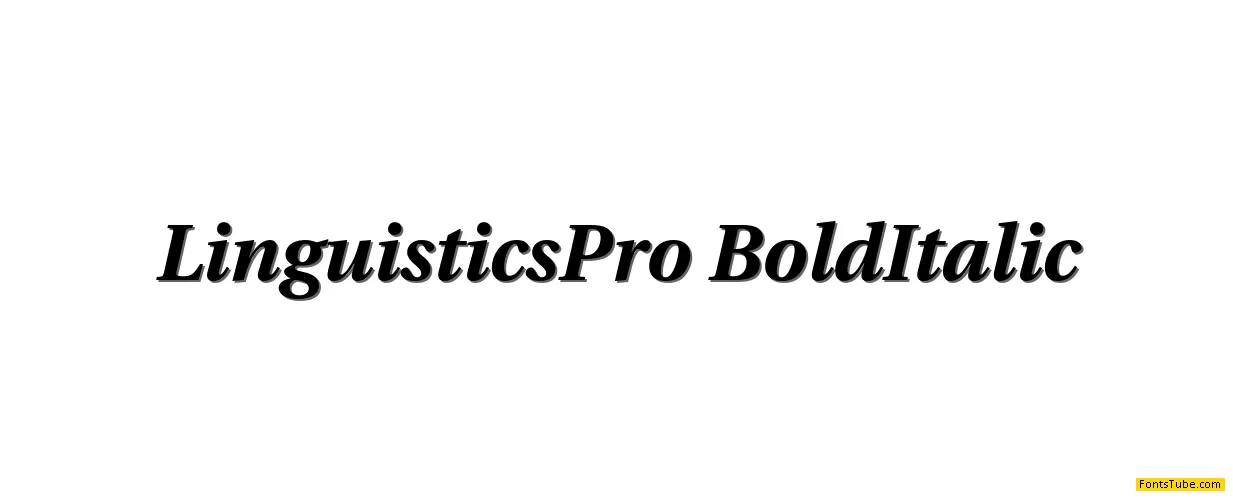 Linguistics Pro Font Family